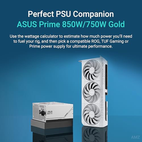 ASUS The SFF Ready Prime GeForce RTX  5070 12GB GDDR7 White OC Edition Graphics Card  PCIe  5 0  12GB GDDR7  HDMI /DP 2 1  2 5 Slot  Axial tech Fans  Dual BIOS 
