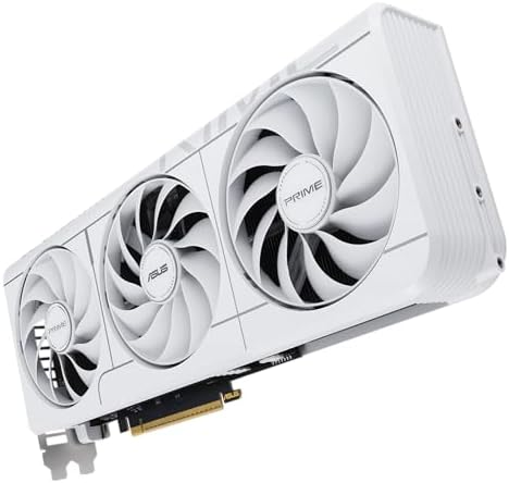 ASUS The SFF Ready Prime GeForce RTX  5070 12GB GDDR7 White OC Edition Graphics Card  PCIe  5 0  12GB GDDR7  HDMI /DP 2 1  2 5 Slot  Axial tech Fans  Dual BIOS