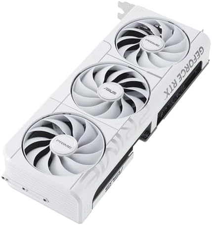 ASUS The SFF Ready Prime GeForce RTX  5070 12GB GDDR7 White OC Edition Graphics Card  PCIe  5 0  12GB GDDR7  HDMI /DP 2 1  2 5 Slot  Axial tech Fans  Dual BIOS 