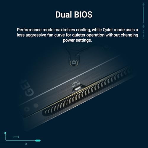 ASUS The SFF Ready Prime GeForce RTX  5080 OC Edition 16GB GDDR7 Graphics Card  PCIe  5 0  16GB GDDR7  HDMI /DP 2 1  2 5 Slot  Axial tech Fans  Vapor Chamber  Dual BIOS 