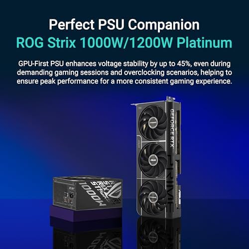 ASUS The SFF Ready Prime GeForce RTX  5080 OC Edition 16GB GDDR7 Graphics Card  PCIe  5 0  16GB GDDR7  HDMI /DP 2 1  2 5 Slot  Axial tech Fans  Vapor Chamber  Dual BIOS 