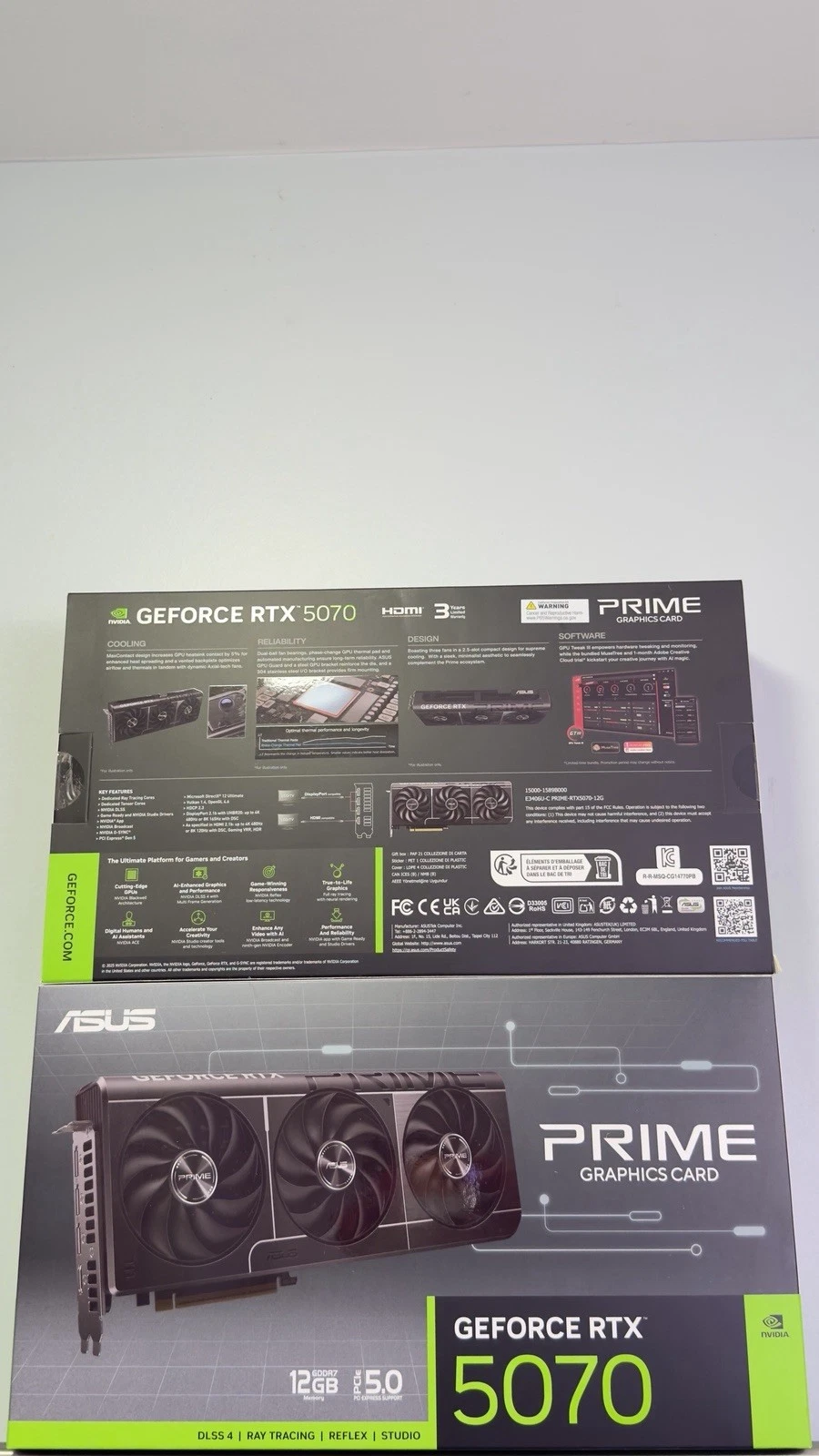 ASUS The SFF Ready Prime GeForce RTX  5070 OC Edition 12GB GDDR7 Graphics Card