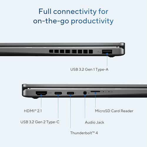 ASUS Vivobook 14 Flip Laptop Copilot  PC  14  OLED WUXGA 60Hz Touch Display  Intel  Core  Ultra 5 226V  Intel  Arc  Graphics  16GB Memory  512GB Storage  Windows 11  Matte Gray  TP3407SA ES54T