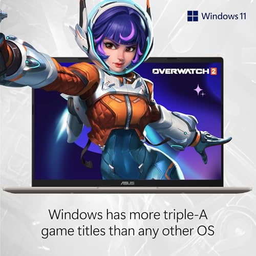 ASUS Vivobook 14 Laptop  Copilot  PC  14  WUXGA 60Hz Display  AMD Ryzen AI 7 350 with XDNA NPU  AMD Radeon Graphics  16GB RAM  512GB SSD  Platinum Gold  M1407KA PS74