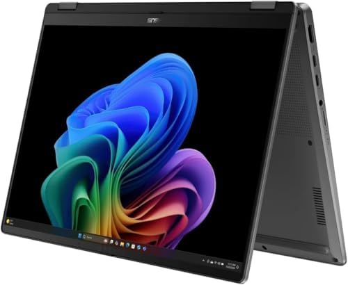 ASUS Vivobook Flip 14 2 in 1 Laptop  14 OLED Touchscreen  Intel Core Ultra 7 256V Processor  16GB RAM  1TB SSD  Backlit Chiclet Keyboard  Thunderbolt 4  Copilot  PC