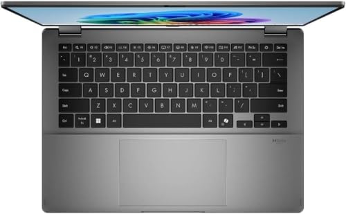 ASUS Vivobook Flip 14 2 in 1 Laptop  14 OLED Touchscreen  Intel Core Ultra 7 256V Processor  16GB RAM  1TB SSD  Backlit Chiclet Keyboard  Thunderbolt 4  Copilot  PC
