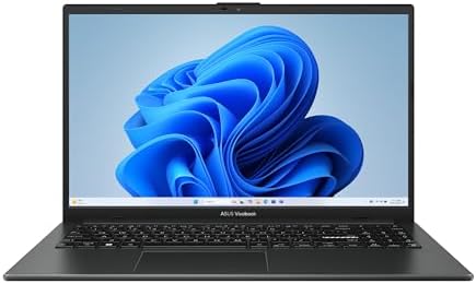 ASUS Vivobook Go 15 6  FHD Slim Laptop  AMD Ryzen 3 7320U Quad Core Processor  8GB DDR5 RAM  256GB SSD  Windows 11 Home  Fast Charging  Webcam Shield  Military Grade Durability  Black  E1504FA AB34