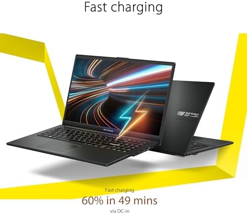ASUS Vivobook Go 15 6  FHD Slim Laptop  AMD Ryzen 3 7320U Quad Core Processor  8GB DDR5 RAM  256GB SSD  Windows 11 Home  Fast Charging  Webcam Shield  Military Grade Durability  Black  E1504FA AB34