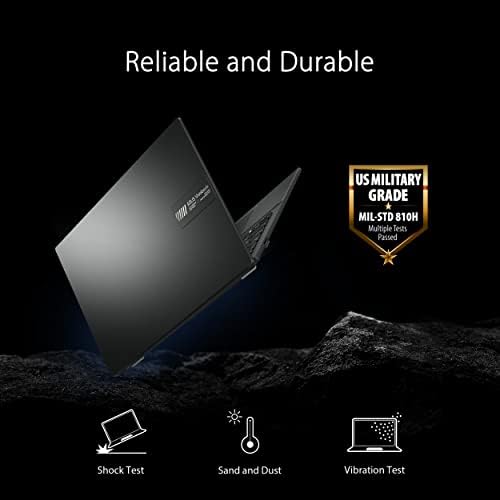 ASUS Vivobook Go 15 6  FHD Slim Laptop  AMD Ryzen 3 7320U Quad Core Processor  8GB DDR5 RAM  256GB SSD  Windows 11 Home  Fast Charging  Webcam Shield  Military Grade Durability  Black  E1504FA AB34
