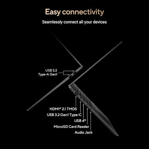 ASUS Vivobook S16 Laptop  Copilot  PC  AMD Ryzen AI 7 350 with XDNA NPU  16GB Memory  1TB SSD  Neutral Black  M5606KA DS76