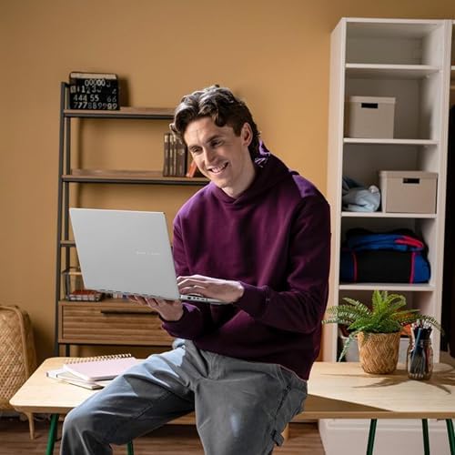 ASUS Vivobook S 14 OLED Slim Laptop, AMD Ryzen AI 9 365 (10 núcleos), 24 GB, SSD de 1 TB, teclado RGB personalizable, plata fría, M5406WA-AH94