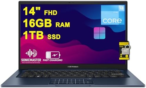 ASUS Vivobook S 14  OLED Copilot  PC AI Powered Laptop for Content Creation Intel 8 core Ultra 5 226v  >Ultra 7 155H  16GB RAM 512GB SSD Thunderbolt 4 Lighweight Win11 w/ICP Accessory