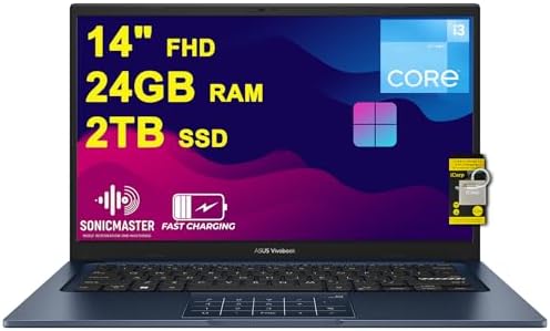 ASUS Vivobook S 14  OLED Copilot  PC AI Powered Laptop for Content Creation Intel 8 core Ultra 5 226v  >Ultra 7 155H  16GB RAM 512GB SSD Thunderbolt 4 Lighweight Win11 w/ICP Accessory