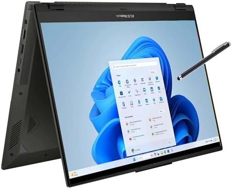 ASUS Vivobook Touch Flip S 16 2 in 1 Convertible Laptop Intel 10 core i5 1335u up to 4 6Ghz 16in WUXGA 16GB RAM 512GB SSD W11  TP360   Renewed 