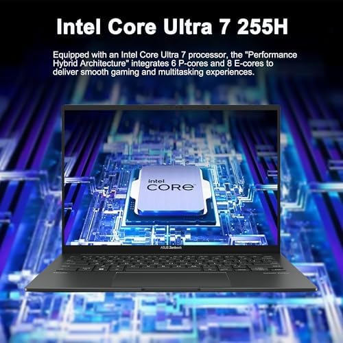 ASUS Zenbook 14 Creator Laptop 14 WUXGA Lumina OLED Touch  500nits HDR  100  DCI P3  Intel 16 core Ultra 7 255H  Up to 13 Tops  16GB RAM 1TB SSD for Business Work Win11 ICP Hub