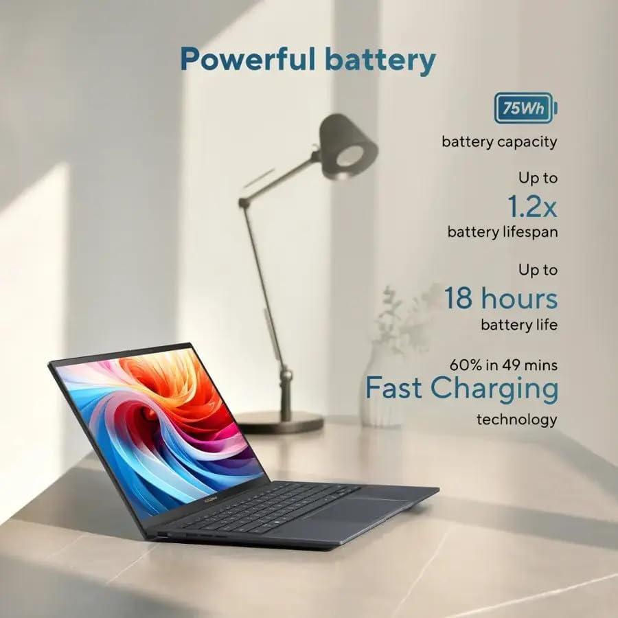 ASUS Zenbook 14 OLED Laptop / 14 WUXGA OLED Touchscreen / 16 Cores Intel Ultra 9 285H / Intel Arc 140T Graphics / 16GB LPDDR5 1TB NVMe SSD/Backlit Keyboard Thunderbolt 4 Wi Fi 7 / Win11 Pro