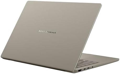 ASUS Zenbook A14; Copilot  PC  Ultrathin Laptop  14  WUXGA OLED  Snapdragon  X Processor  16 GB Memory  512GB SSD  Wi Fi 6E  Zabriskie Beige  UX3407QA DS52 CB