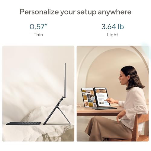 ASUS Zenbook DUO Laptop  Dual 14  OLED 3K 120Hz Touch Display  Evo  Intel Core Ultra 9 285H  Intel Arc Graphics  32GB RAM  1TB SSD  Windows 11  UX8406CA PS99T