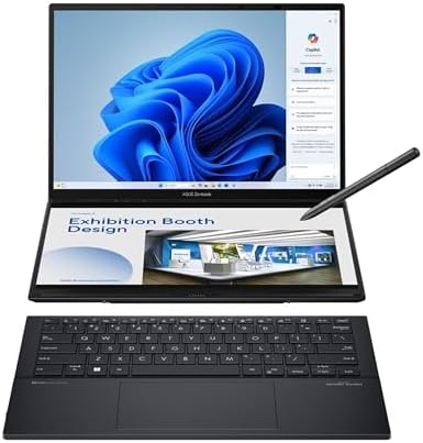 ASUS Zenbook DUO Laptop  Dual 14  OLED 3K 120Hz Touch Display  Evo  Intel Core Ultra 9 285H  Intel Arc Graphics  32GB RAM  1TB SSD  Windows 11  UX8406CA PS99T