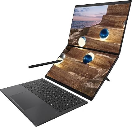 ASUS Zenbook Duo Laptop (2026), pantalla táctil OLED 3K 144Hz dual de 14 pulgadas, procesador Intel Core Ultra 9 386H, gráficos Intel, 32 GB de RAM, SSD de 1 TB, funda y lápiz óptico incluidos, WiFi 7, Windows 11, gris Moher