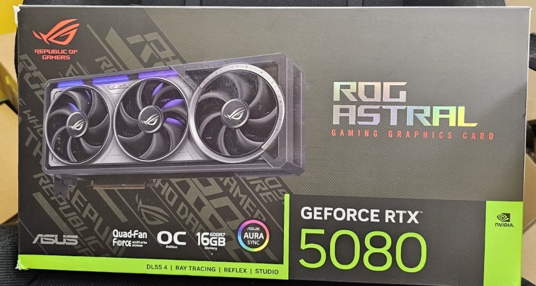 Asus ROG NVIDIA GeForce RTX 5080 Graphic Card   16 GB GDDR7