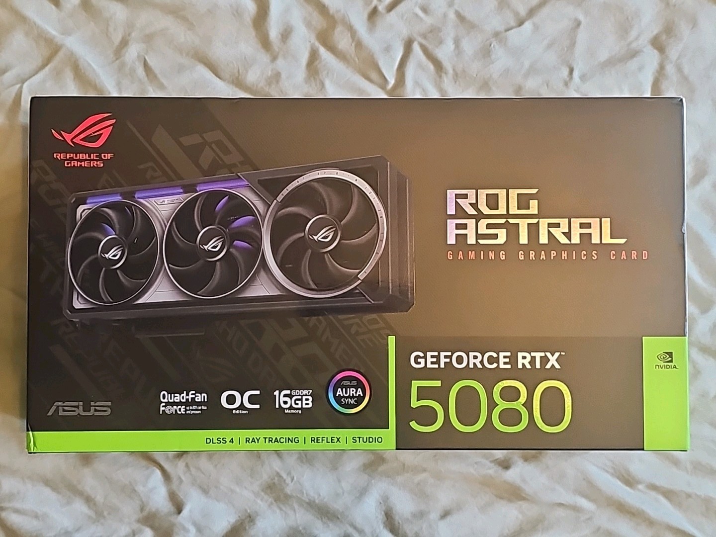 ASUS   ROG Astral NVIDIA GeForce RTX 5080 16GB GDDR7 OC EDITION