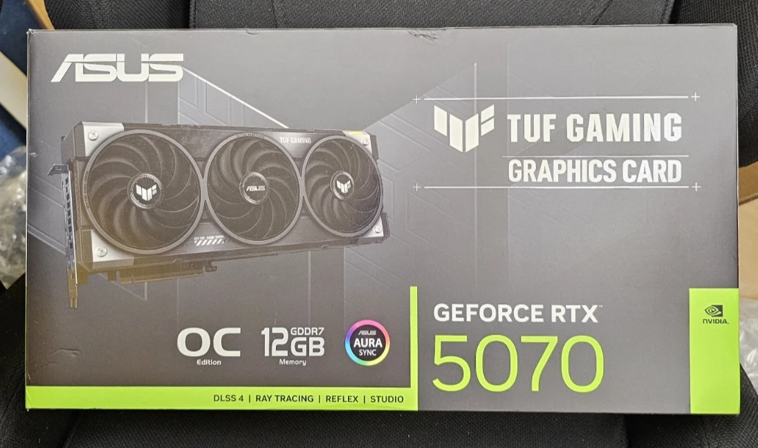 ASUS   TUF Gaming NVIDIA GeForce RTX 5070 OC Edition 12GB GDDR7 Graphics Card