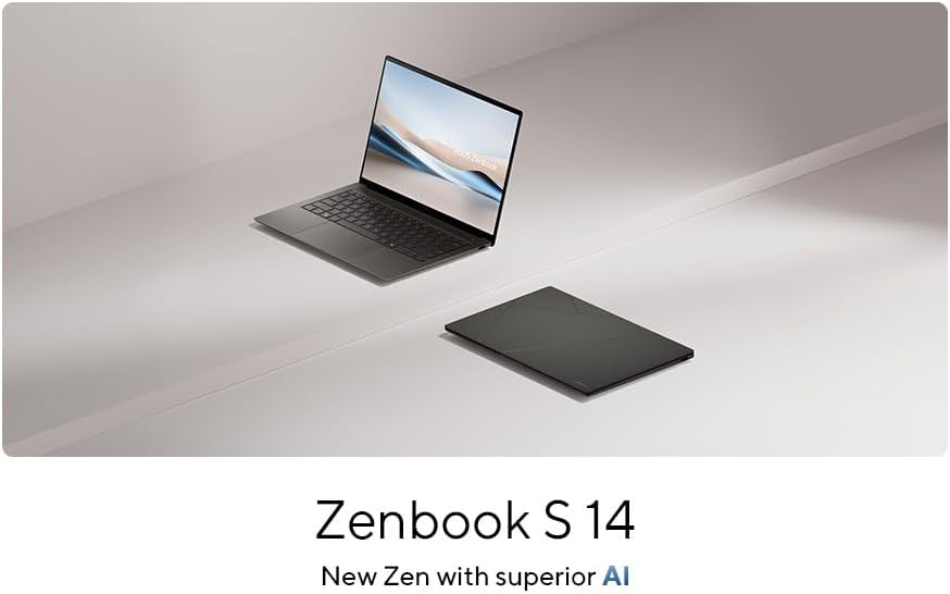 ASUS   Zenbook S 14 3K 2880 x 1800  Touch Copilot  Slim Laptop  Intel Ulltra7 256V  AMOLED 500nits  Wi Fi 7  2X Thunderbolt 4  w11  w/Stylus Pen & 128GB PSD  16GB LPDDR5X RAM   1152GB SSD 