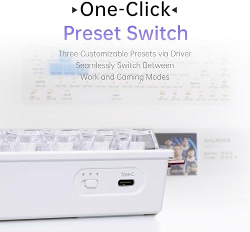 ATK 68 RX Hall Effect Gaming Keyboard  65  68 Key Esports Mechanical  Adjustable Magnetic Actuation 0 005 3 3 mm in 0 001 mm Steps  Tray Mount with Aluminum Plate  Black  Primordial Switch