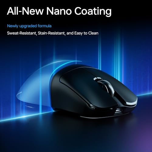 ATK Blazing Sky F1 V2 Wireless Gaming Mouse  54 g  PAW3395 Ultra Sensor  Nordic 54L15 MCU  Mechanical Switches  Dual 8K  Tri Mode 2 4G/Bluetooth/Wired  600H Battery  Ultra Max  Black