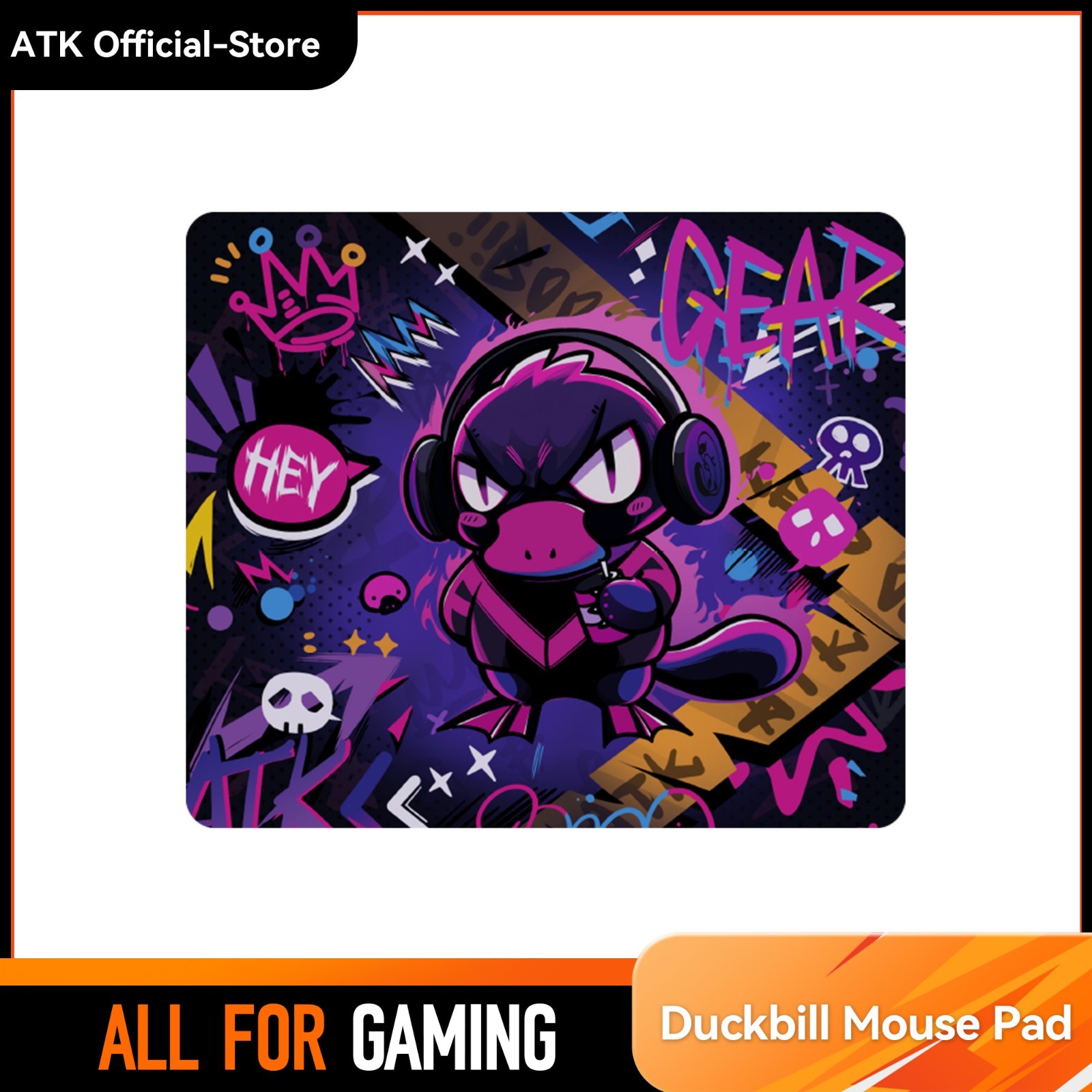 ATK Duckbill XSoft Esports Gaming Mouse Pad 490 420 4mm Lycra Fabric