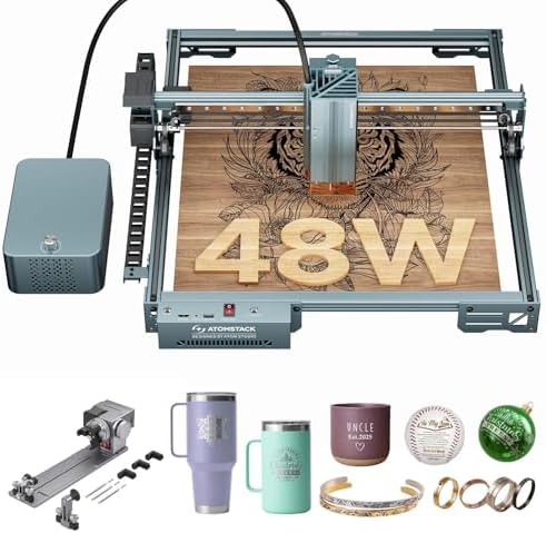 ATOMSTACK 20W A20 PRO V2 Laser Engraver with Auto Air Assist  0 06mm High Accuracy Laser Cutter for Wood  Metal  Acrylic and Glass  Professional DIY Laser Engraving Machine with Eye Protection