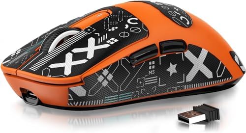 ATTACK SHARK X3 Wireless Gaming Mouse  49g Ergonomic Computer Mouse  Triple Modes PAW3395 26K DPI Optical Sensor  200h Battery Life  Programmable Buttons  Gaming Accessories for PC/Laptop/Mac  White 