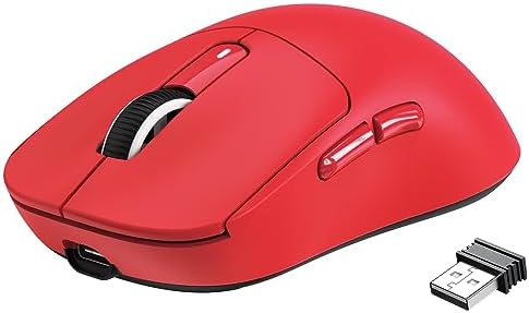 ATTACK SHARK X3 Wireless Gaming Mouse  49g Ergonomic Computer Mouse  Triple Modes PAW3395 26K DPI Optical Sensor  200h Battery Life  Programmable Buttons  Gaming Accessories for PC/Laptop/Mac  White 