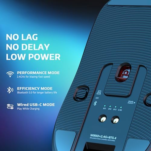 ATTACK SHARK X6 49g Superlight Wireless Gaming Mouse with Magnetic RGB Charging Dock  Ultralight Mice PixArt PAW3395 Sensor  26000DPI  BT/2 4G/Wired Mouse  Griptape  200Hrs Battery for Win/Mac