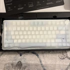 AULA F75 75 Wireless Gaming Mechanical Keyboard Gray Wood Switch V3 Blue White