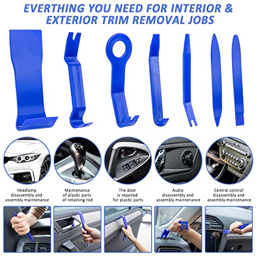 AUTODECO Car Emergency Roadside kit with Scissor Jack Air Compressor Jumper Cables Car Safety Kit Air Wedge Bag Pump Safety Kit