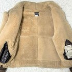 Chaqueta de vuelo AVIREX B3 Chaqueta de cordero Piel de oveja Boa Marrón oscuro Talla 40 L