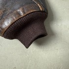 AVIREX Type A 2 Leather Flight Jacket Pin Up Graphic Lining Brown Mens M Bomber