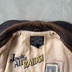 AVIREX Type A 2 Leather Flight Jacket Pin Up Graphic Lining Brown Mens M Bomber