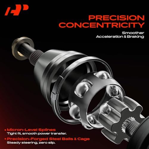 A Premium CV Axle Shaft Assembly Compatible with Hyundai Elantra 2001 2006  Tiburon 2003 2008 & Kia Spectra 2004 2009  Spectra5 2005 2009  L4 2 0L  Manual Transmission  Front Right Passenger Side