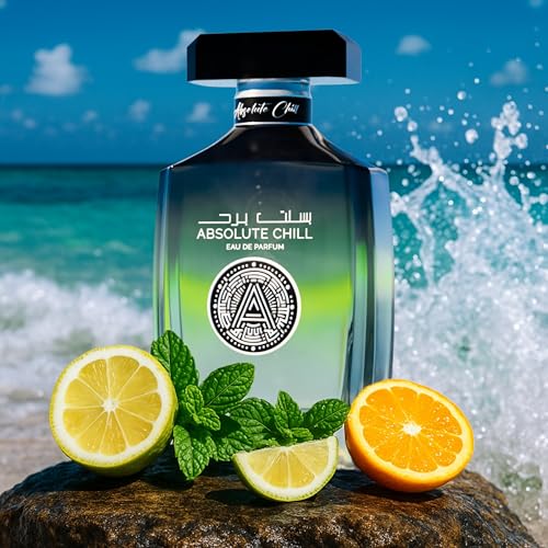 Absolute Chill 100ml EDP   Citrus Mint Perfume for Men & Women   Green Lemon  Mint  Orange  Blackcurrant   Summer Fresh Long Lasting Fragrance