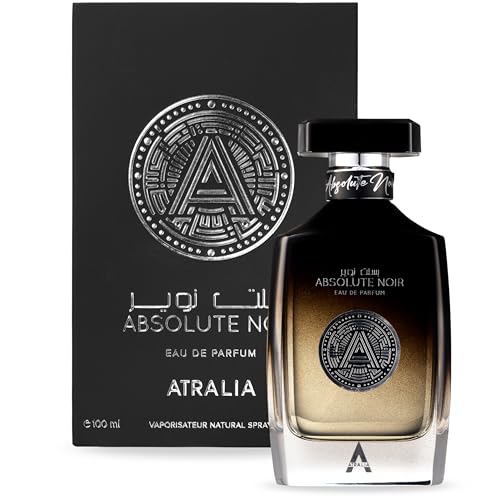 Absolute Noir Eau De Parfum for Men 100Ml 3 4Oz   Luxurious and Long Lasting Fragrances with Top Notes of Bergamot  Lemon  Grapefruit  Pink Pepper