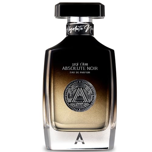 Absolute Noir Eau De Parfum for Men 100Ml 3 4Oz   Luxurious and Long Lasting Fragrances with Top Notes of Bergamot  Lemon  Grapefruit  Pink Pepper