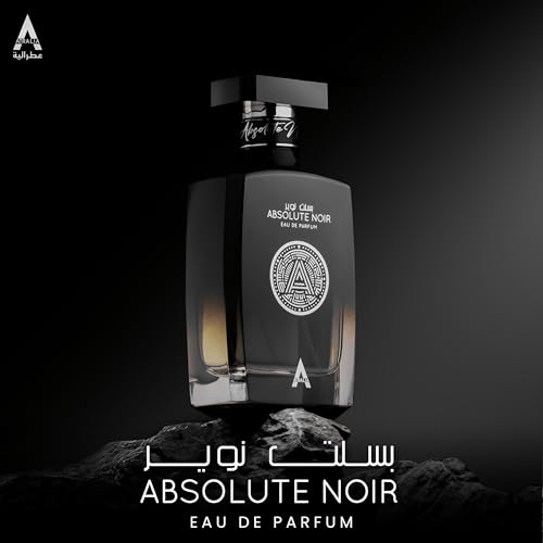 Absolute Noir Eau De Parfum for Men 100Ml 3 4Oz   Luxurious and Long Lasting Fragrances with Top Notes of Bergamot  Lemon  Grapefruit  Pink Pepper
