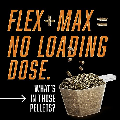 Absorbine Flex Max Horse Joint Supplement Pellets  Highly Palatable  Comprehensive Equine Formula with Glucosamine  MSM  Chondroitin & Flaxseed  10lb Tub / 60 Day Supply