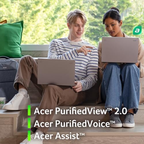 Acer Aspire 14 AI Copilot  PC   14 WUXGA Display   Intel Core Ultra 7 Processor 256V   NPU  Up to 47 Tops   GPU  Up to 64 Tops   Intel ARC 140V   16GB LPDDR5X   1TB SSD   Wi Fi 6E   A14 52M 72S0