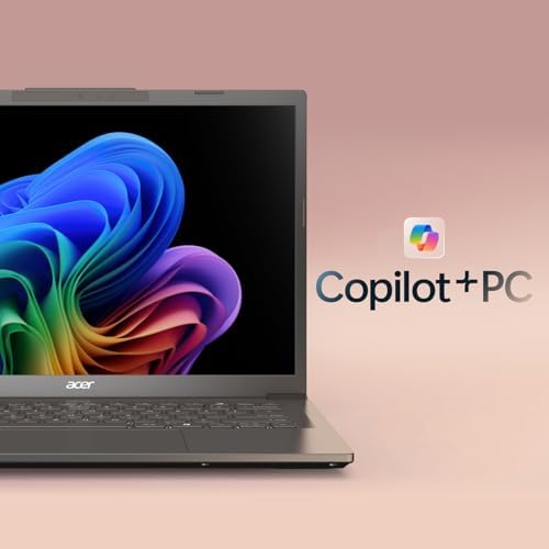 Acer Aspire 14 AI Copilot  PC   14 WUXGA Display   Intel Core Ultra 5 Processor 226V   NPU  Up to 40 Tops   GPU  Up to 53 Tops   Intel ARC 130V   16GB LPDDR5X   512GB SSD   Wi Fi 6E   A14 52M 51S1