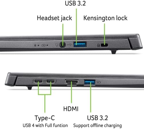 Acer Aspire 14 AI Copilot  PC   14 WUXGA Display   Intel Core Ultra 5 Processor 226V   NPU  Up to 40 Tops   GPU  Up to 53 Tops   Intel ARC 130V   16GB LPDDR5X   512GB SSD   Wi Fi 6E   A14 52M 51S1