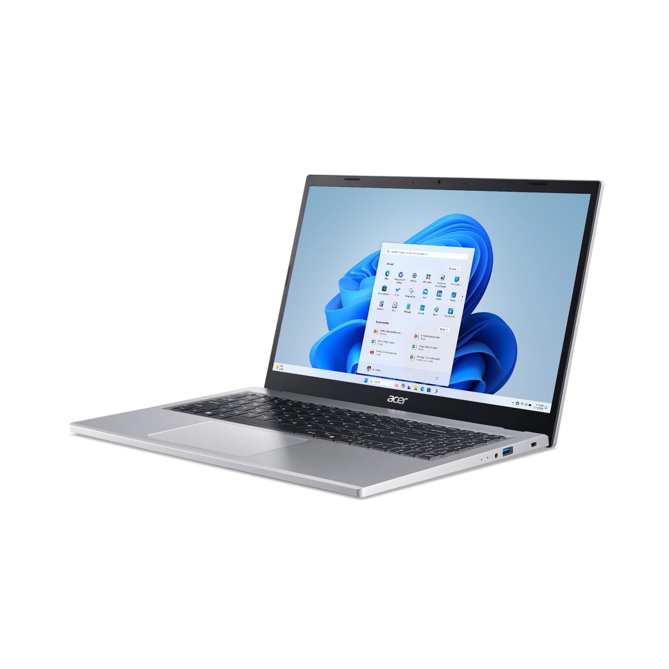 Acer Aspira a Ir 15 6" Portátil FHD IPS con Pantalla Táctil  AMD Ryzen 5 7520U  8GB RAM  512GB SSD  Plata Pura  Nuevo
